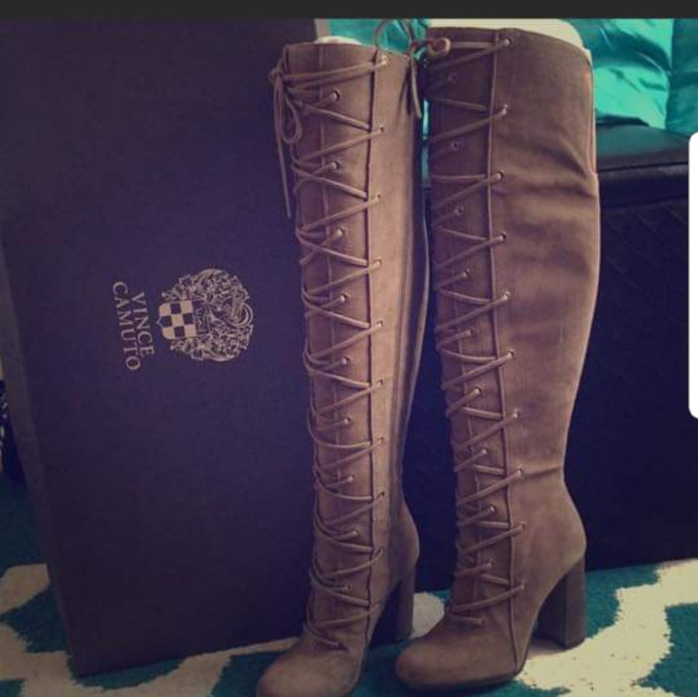 Vince Camuto suede brown boots